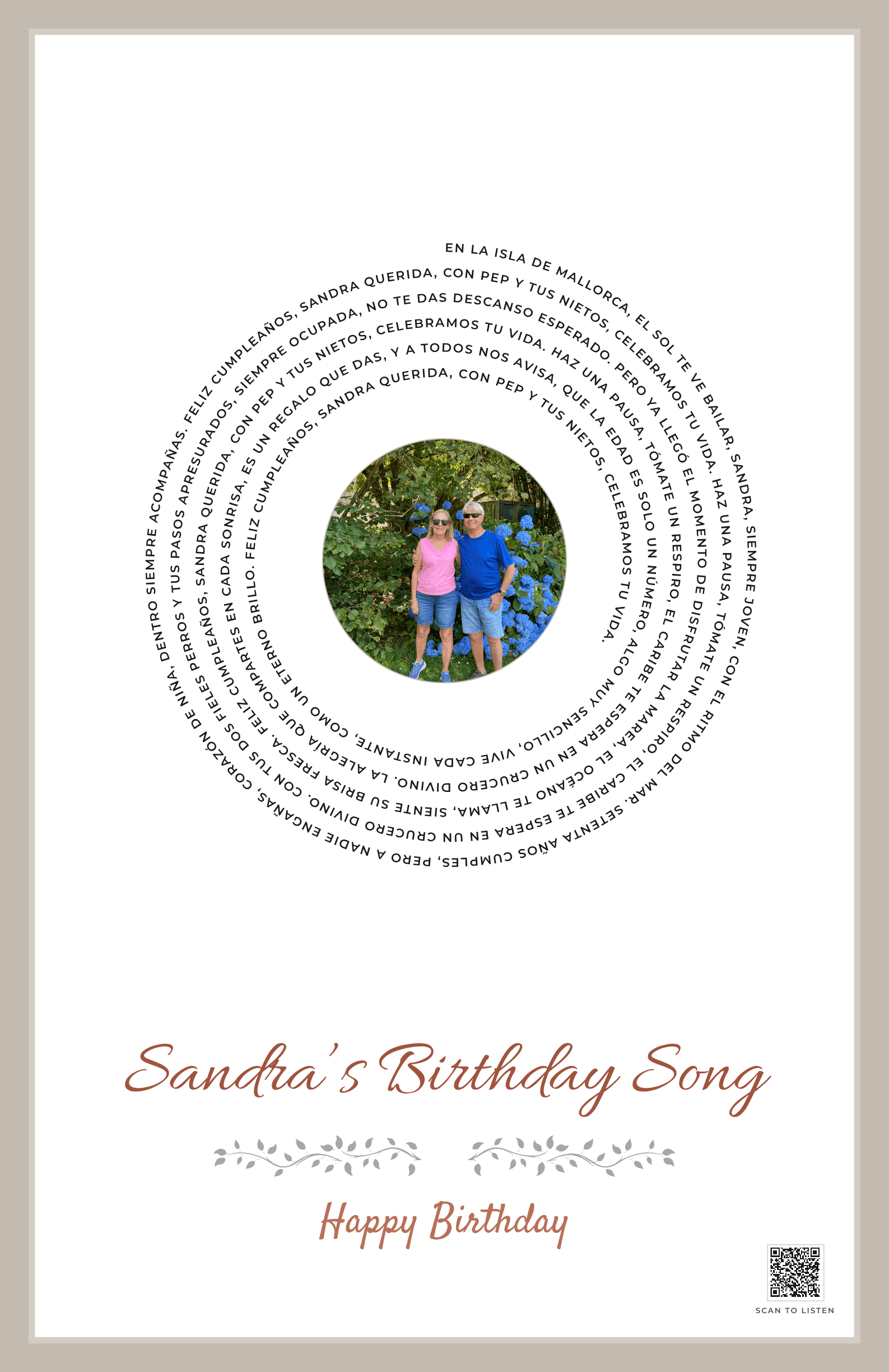 Feliz Cumpleaños, Sandra de Mallorca